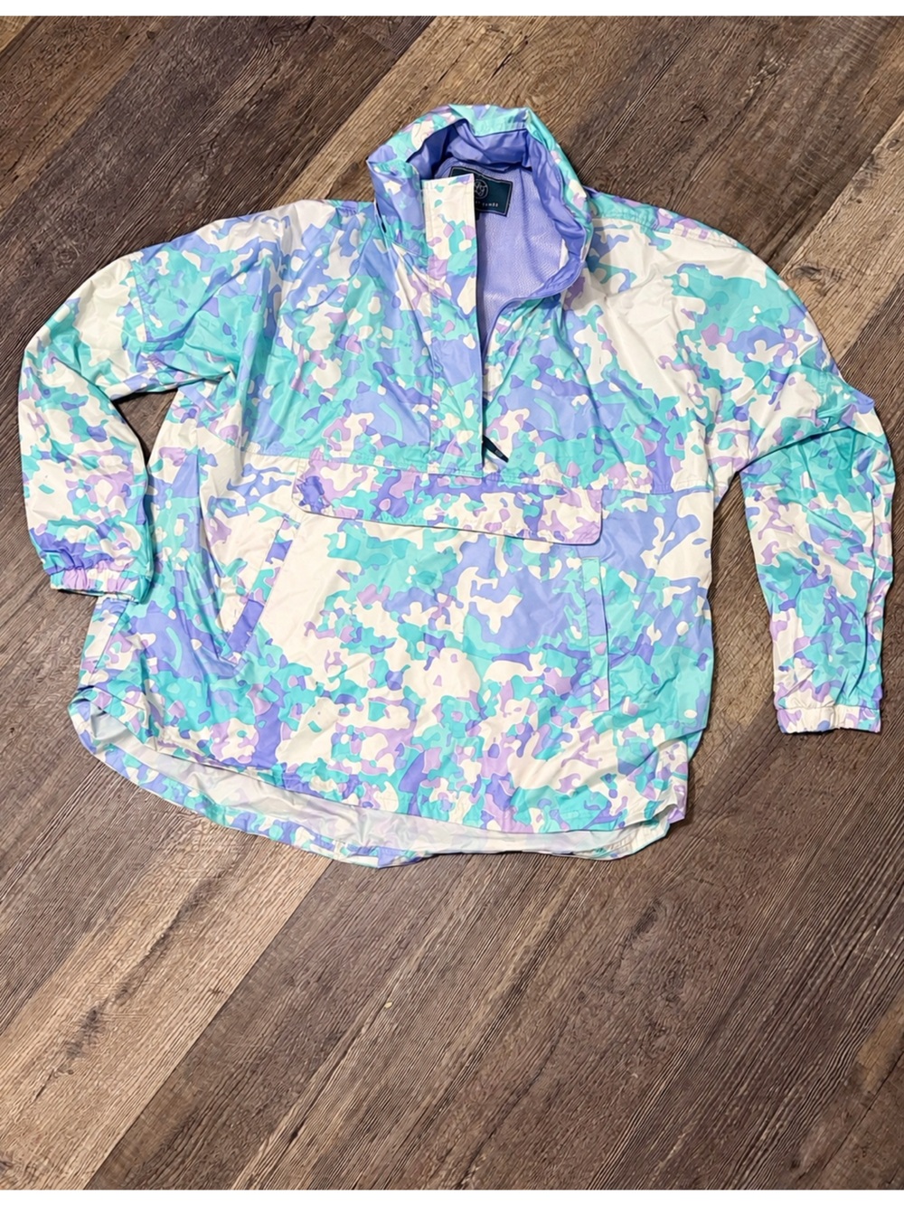 Lauren James Pastel Camo Windbreaker Jacket Women’s XL